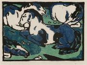 Franz Marc Horses Resting oil painting picture wholesale